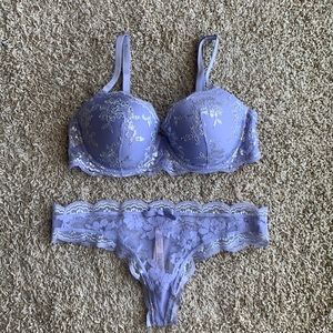 NWOT Victoria’s Secret Purple Lace Set